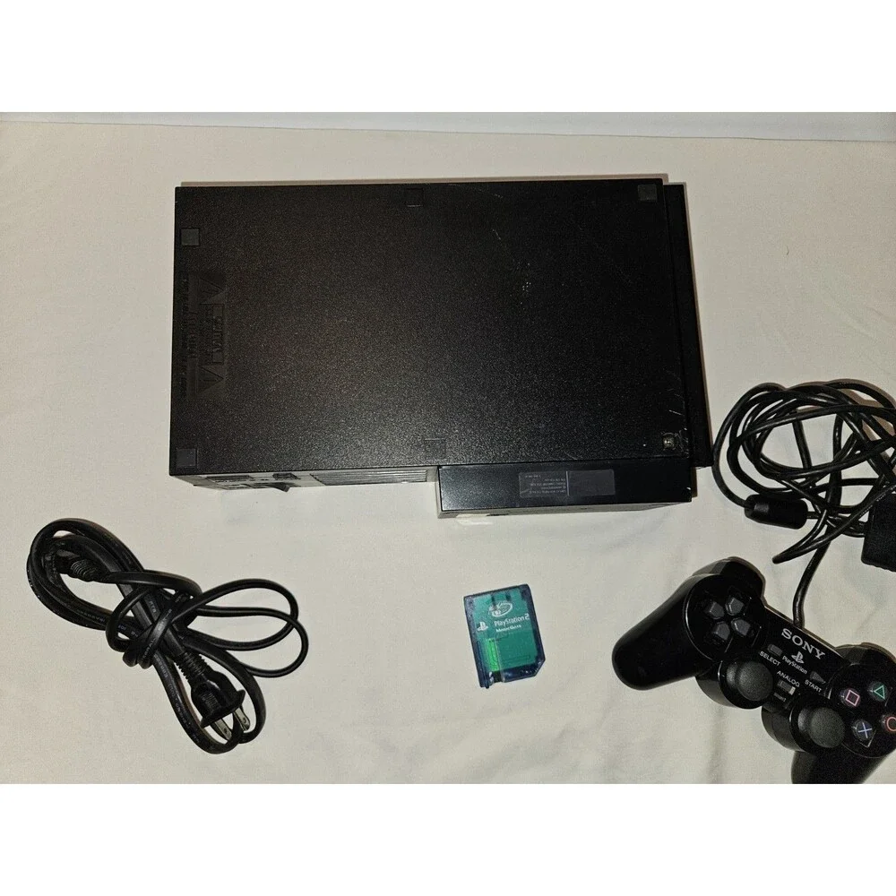 SONY PlayStation 2 Original PS2 Gaming System Bundle SCPH-39001 Console WORKS